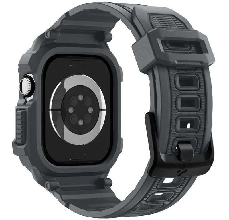 Spigen „Rugged Armor Pro 2“, tamsiai pilka – „Apple Watch 11“ (46 mm)