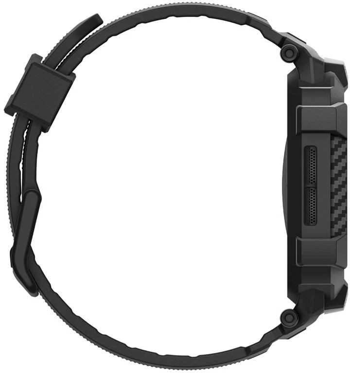 Spigen „Rugged Armor Pro 2“, matinis juodas – „Apple Watch 11“ 46 mm
