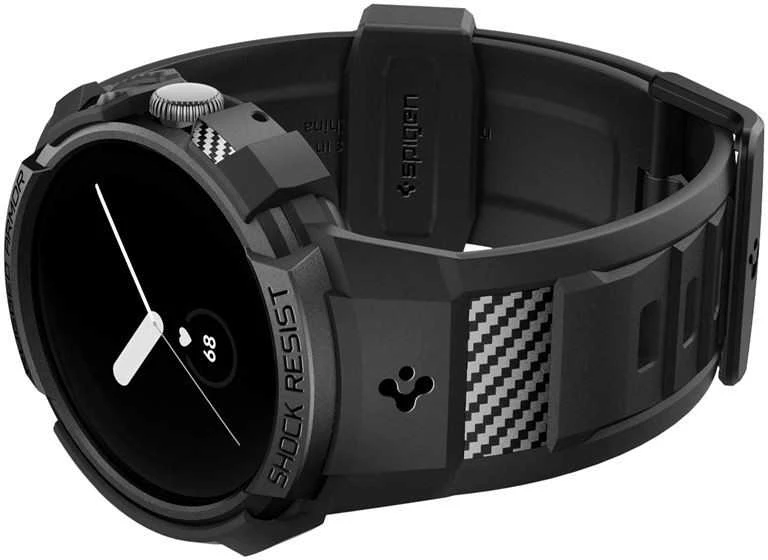 Spigen Rugged Armor Pro, juodas – Google Pixel Watch/Watch 2
