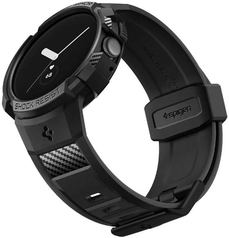 Spigen Rugged Armor Pro, juodas – Google Pixel Watch/Watch 2