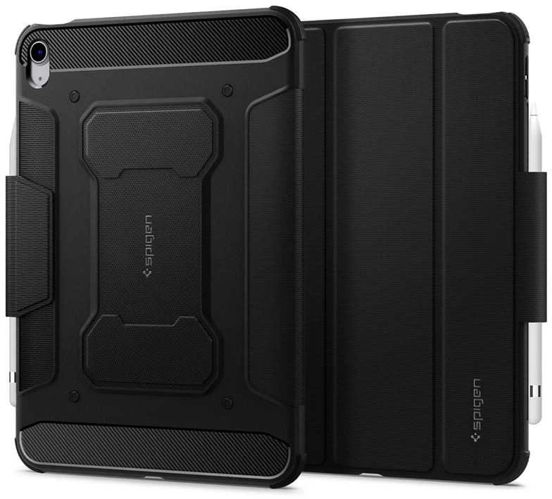 Spigen Rugged Armor Pro, juodos spalvos – Apple iPad Air 10.9″ (2022/2020)/11″ 2024/2025/2026