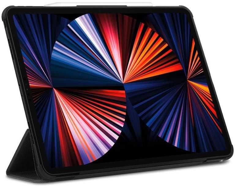 Spigen Rugged Armor Pro, juodos spalvos – Apple iPad Pro 12.9″ (2022/2021)