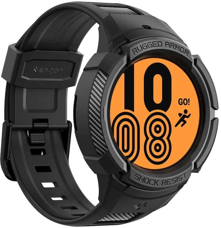 Dirželis Spigen RUGGED ARMOR "PRO" GALAXY Watch 5 PRO (45 MM) Juodas