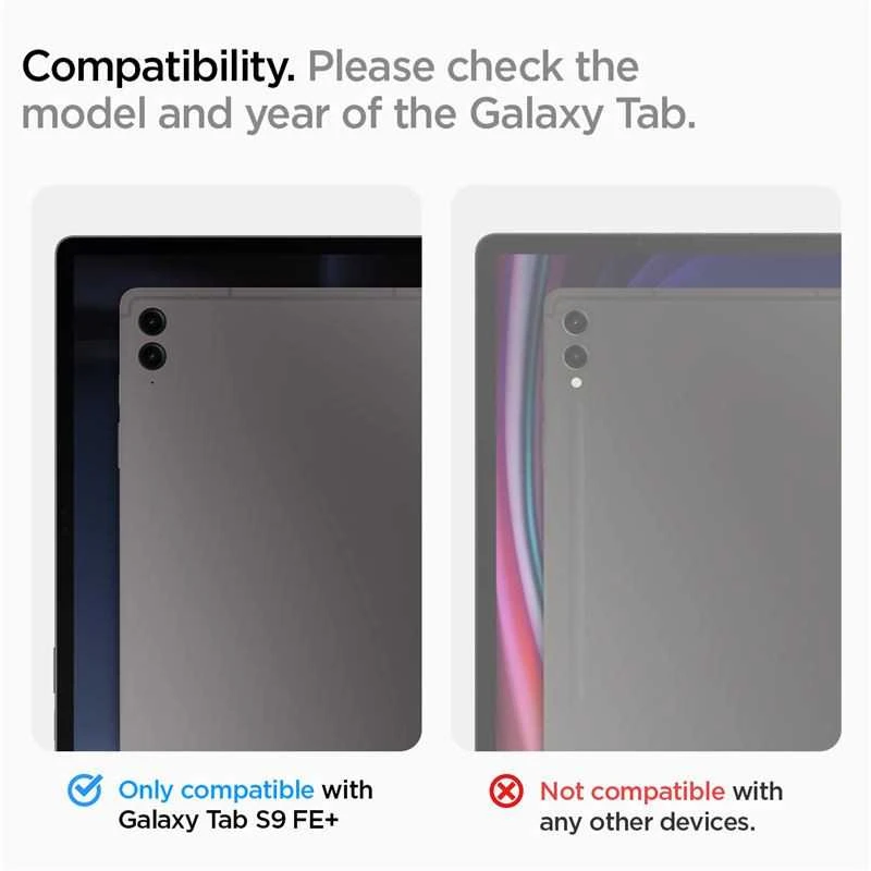 Spigen Rugged Armor Pro – Samsung Galaxy Tab S9 FE+ 12.4 Juodas