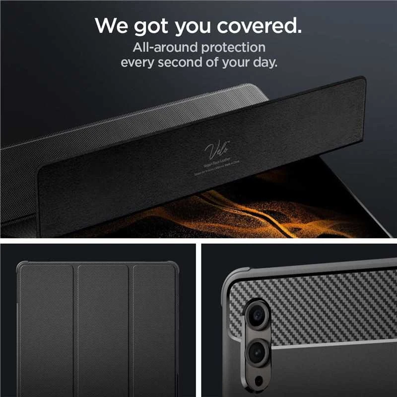 Spigen Rugged Armor PRO Sam Tab S8 Ultra /S9 Ultra 14.6" juodas/juodas ACS06538