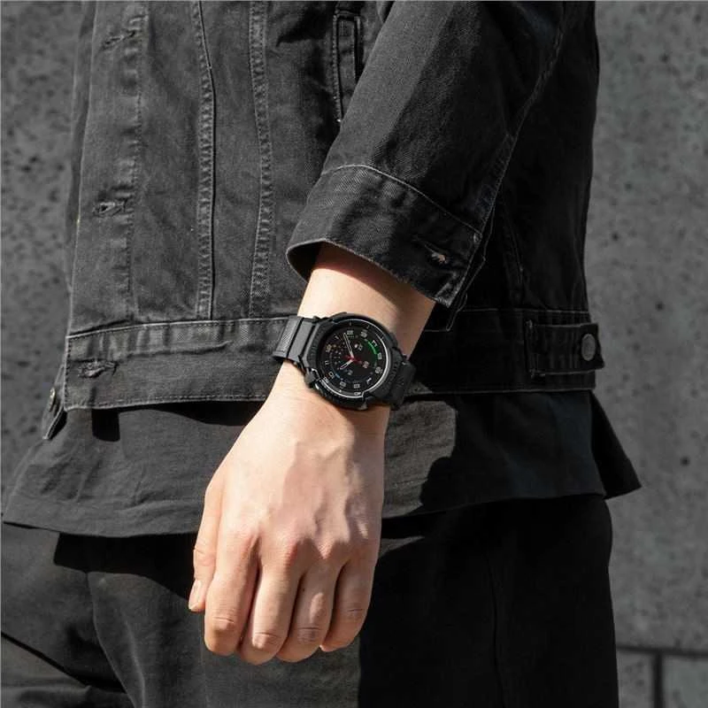 „Spigen Rugged Armor Pro“, matinis juodas - „Galaxy Watch 8 Classic“ (46 mm)