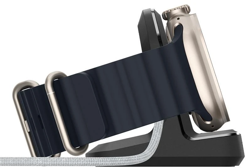 Spigen Rugged Armor stovas, juodas – Apple Watch