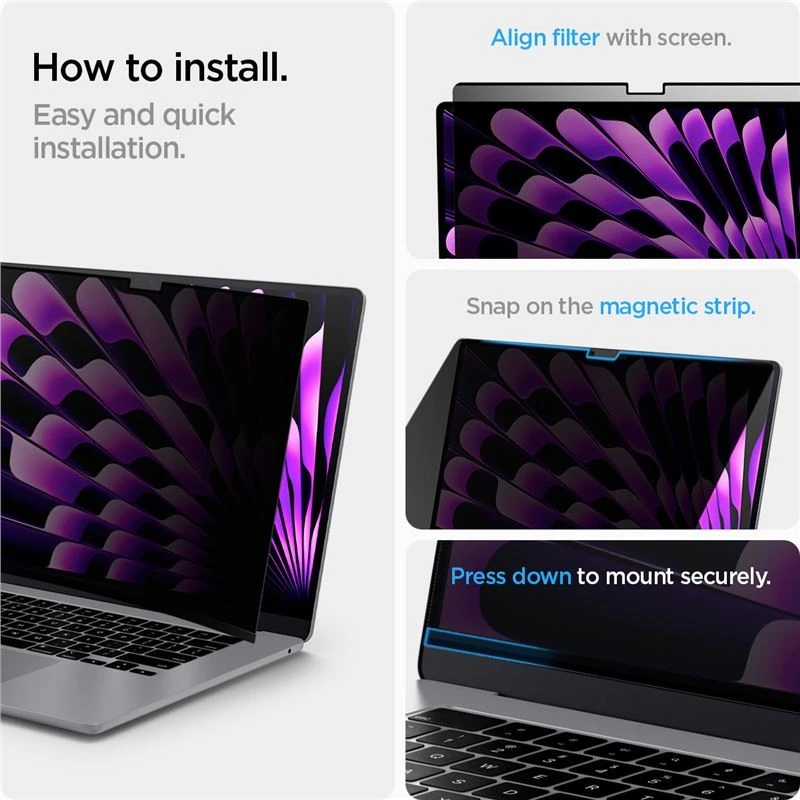 Spigen SafeView 1 vnt. - MacBook Air 15" M4/M3/M2