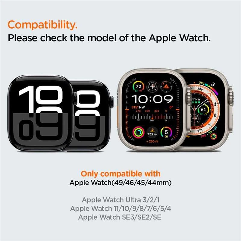 „Spigen“ silikoninė apyrankė, oranžinė - Apple Watch 49mm/46mm/45mm/44mm