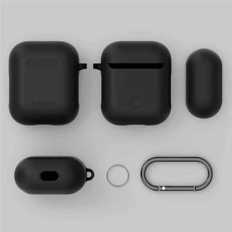 Spigen silikoninis dėklas, juodos spalvos – AirPods 1/2019