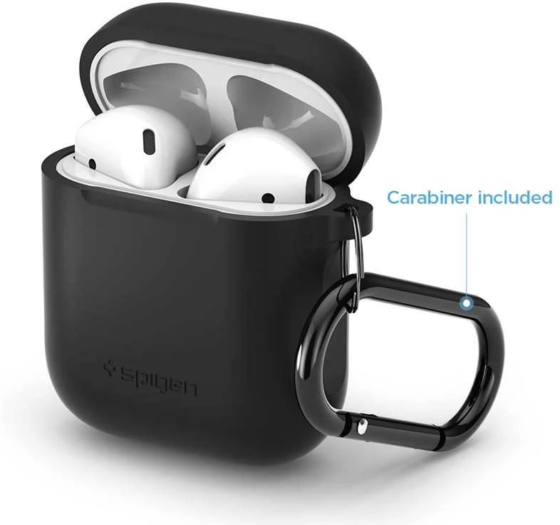 Spigen silikoninis dėklas, juodos spalvos – AirPods 1/2019
