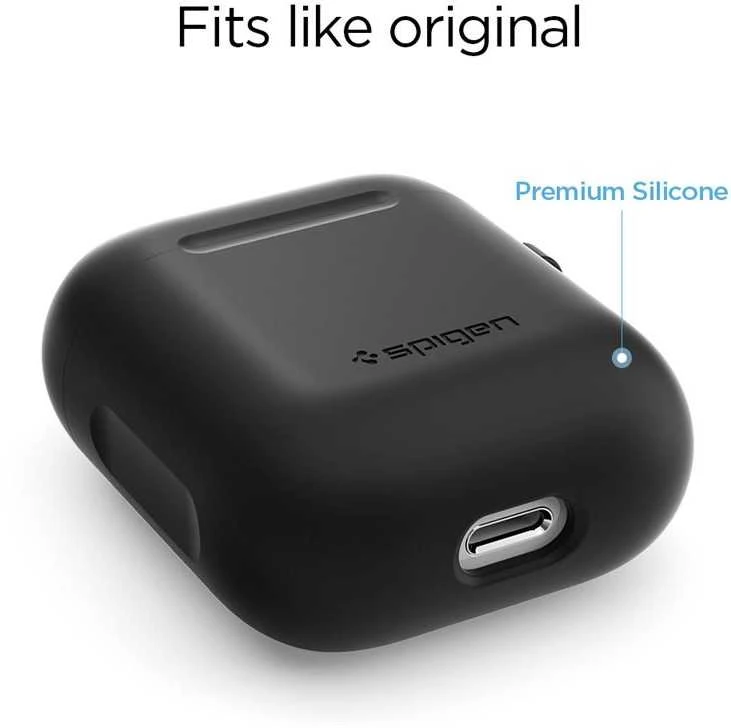Spigen silikoninis dėklas, juodos spalvos – AirPods 1/2019