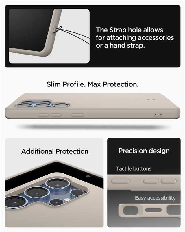 Dėklas Spigen Silicone Fit Mag Samsung Galaxy S25Ultra – titanium