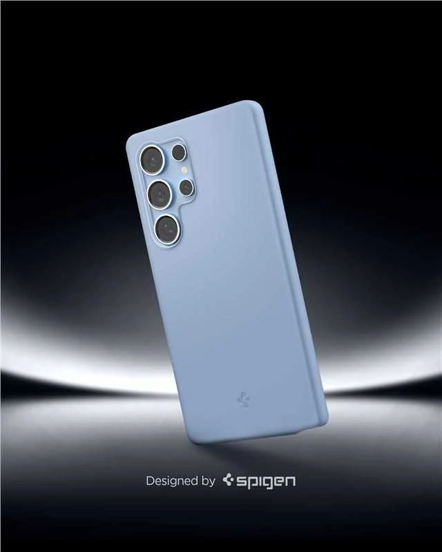 Spigen Silicone Fit Mag Samsung Galaxy S25 Ultra – dėklas telefonui mėlynos spalvos