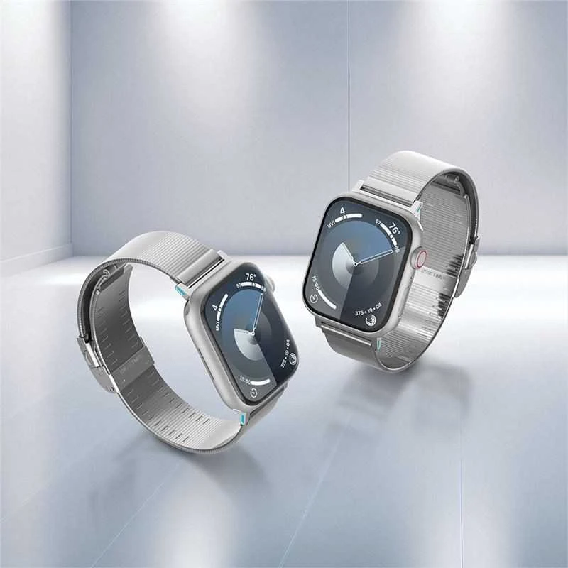 Spigen Sleek Link, sidabrinis - Apple Watch 49mm/46mm/45mm/44mm/42mm