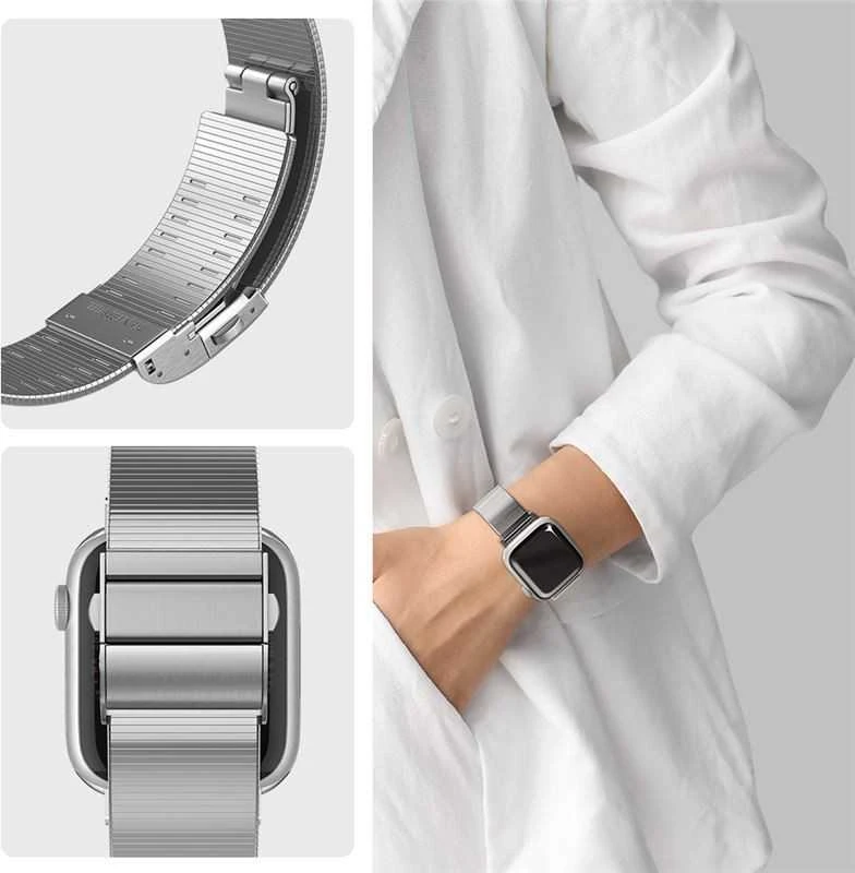 Spigen Sleek Link. sidabrinis - Apple Watch 42mm/41mm/40mm/38mm