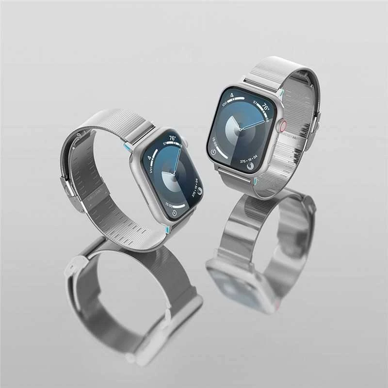 Spigen Sleek Link, sidabrinis - Apple Watch 49mm/46mm/45mm/44mm/42mm
