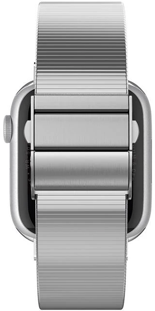 Spigen Sleek Link, sidabro spalvos - Apple Watch 49mm/46mm/45mm/44mm/42mm