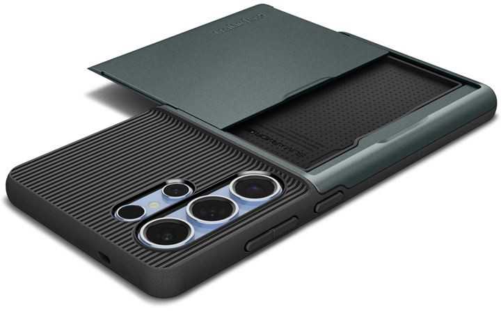 Dėklas Spigen Slim Armor CS, abyss žalias - Samsung Galaxy S25 Ultra