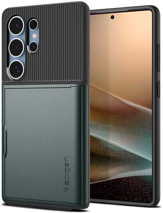 Dėklas Spigen Slim Armor CS, abyss žalias - Samsung Galaxy S25 Ultra