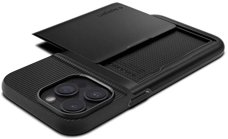 Dėklas SPIGEN SLIM ARMOR CS IPHONE 15 PRO Juodas