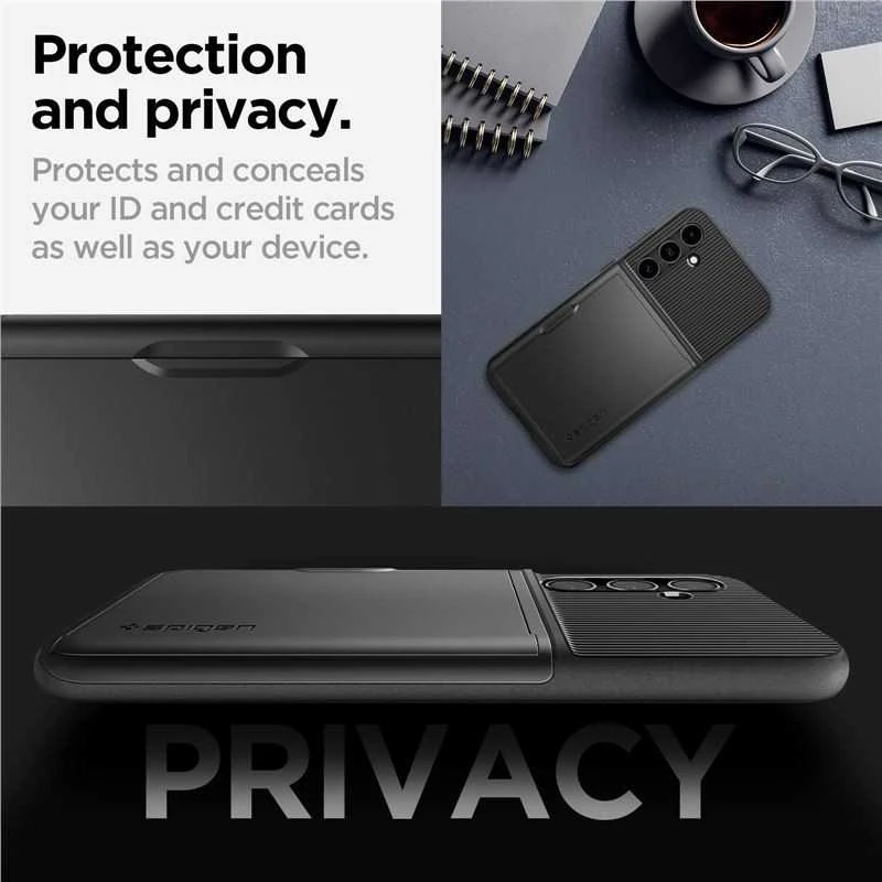 Spigen Slim Armor CS - dėklas skirtas Samsung Galaxy S23 FE Juodas