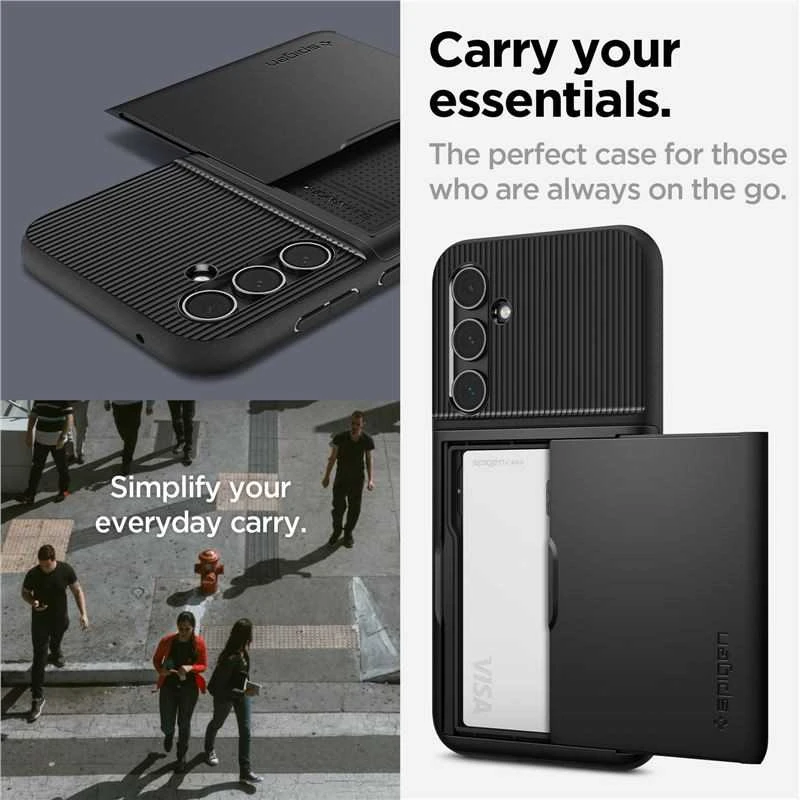 Spigen Slim Armor CS - dėklas skirtas Samsung Galaxy S23 FE Juodas
