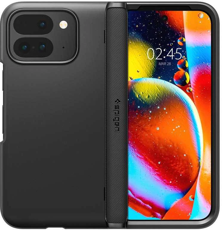 Dėklas Spigen Slim Armor Pro, juodas - Google Pixel 9 Pro Fold