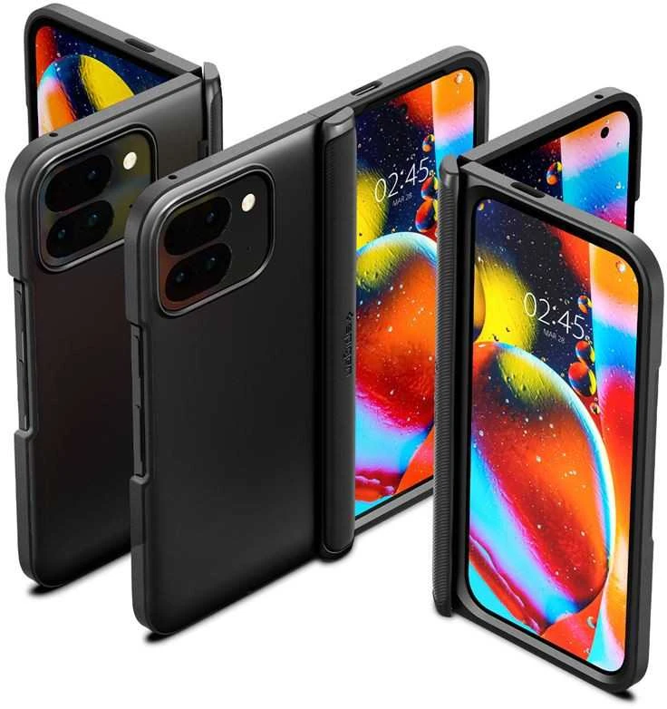 Dėklas Spigen Slim Armor Pro, juodas - Google Pixel 9 Pro Fold