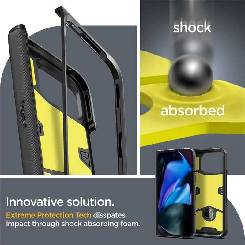 Dėklas Spigen Slim Armor Pro, juodas - Google Pixel 9 Pro Fold