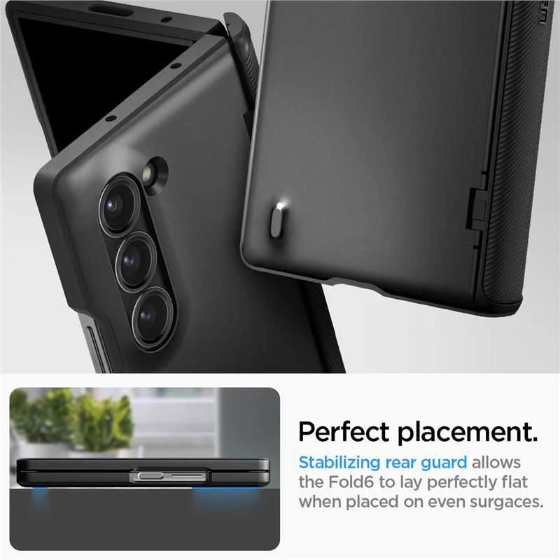 Spigen Slim Armor Pro – dėklas skirtas Samsung Galaxy Z Fold 6 Juodas
