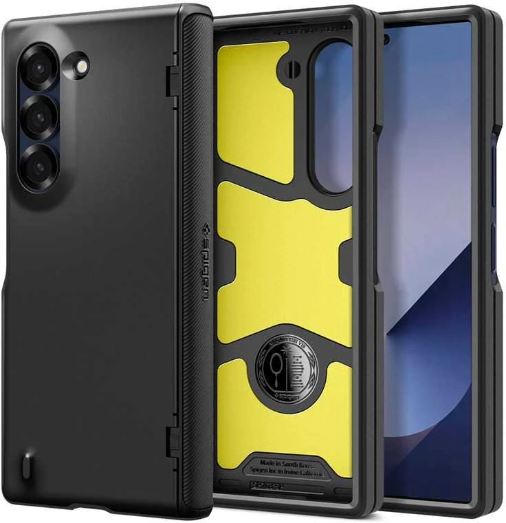 Spigen Slim Armor Pro – dėklas skirtas Samsung Galaxy Z Fold 6 Juodas
