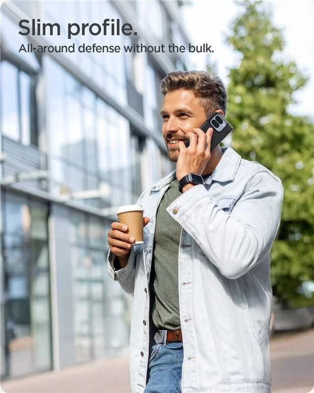 Dėklas Spigen „Slim Armor Pro MagSafe“, juodas – „Google Pixel 10 Pro Fold“