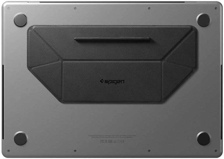 Ergonomiškas stovas Spigen Slimfold Nešiojamas kompiuteris Stand LD201-S3, juodas