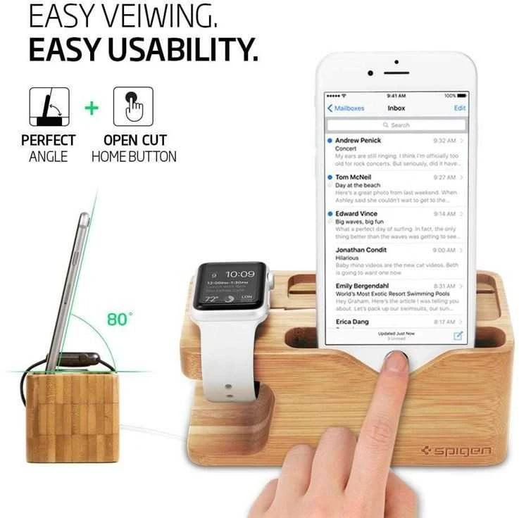 Spigen Stand Apple Watch + iPhone S370