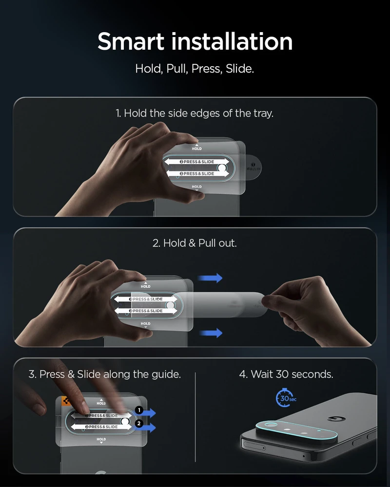 Spigen OPTIK PRO GLAS.TR EZ FIT KAMEROS APSAUGA 2-PACK GOOGLE PIXEL 11 PRO XL SKAIDRI