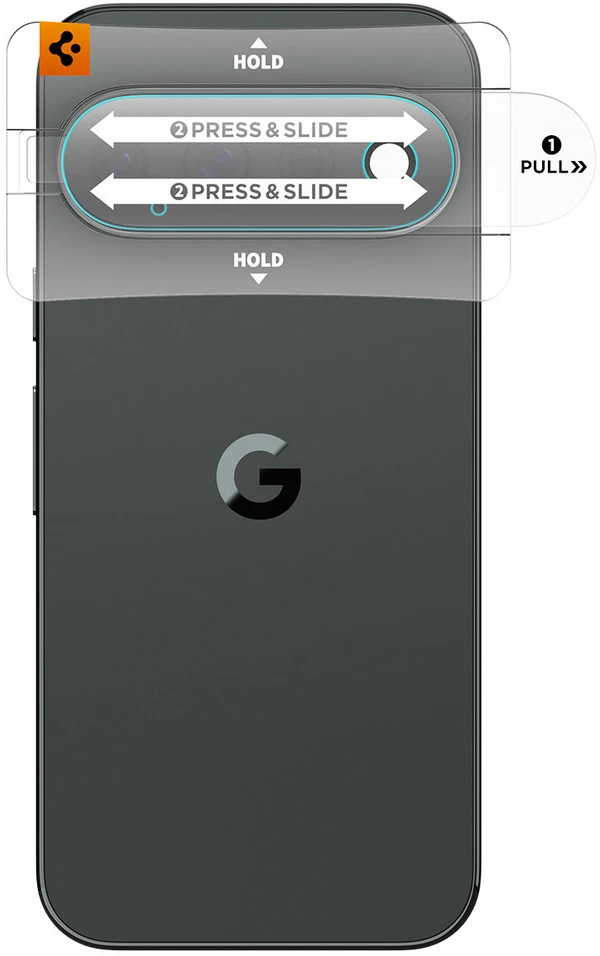 Spigen OPTIK PRO GLAS.TR EZ FIT KAMEROS APSAUGA 2-PACK GOOGLE PIXEL 11 PRO XL SKAIDRI