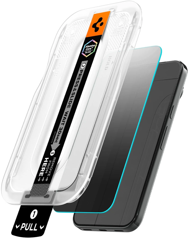 PRIVATUMĄ UŽTIKRINANTIS STIKLAS Spigen GLAS.TR EZ FIT PRO AC 2-PACK GOOGLE PIXEL 9 / 9 PRO / 10 PRO / 11 PRO PRIVACY