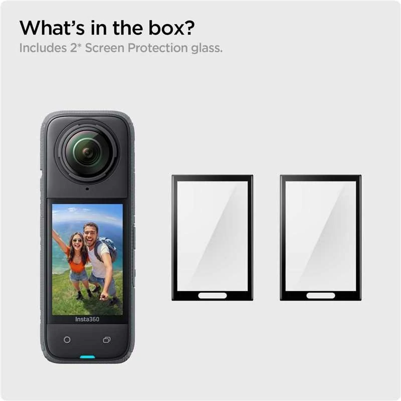 Spigen Stiklas tR SLIM S2P, juodas - Insta 360 X4