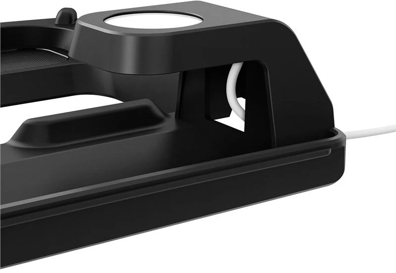 Spigen Tesla 3 viename belaidžio įkrovimo laikiklis, juodas - Tesla Model 3 2024