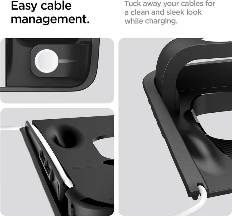 Spigen Tesla 3 viename belaidis įkrovimo stotelės laikiklis, juodas - Tesla Model Y/3