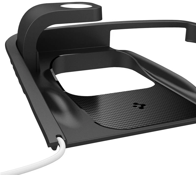 Spigen Tesla 3 viename belaidis įkrovimo stotelės laikiklis, juodas - Tesla Model Y/3