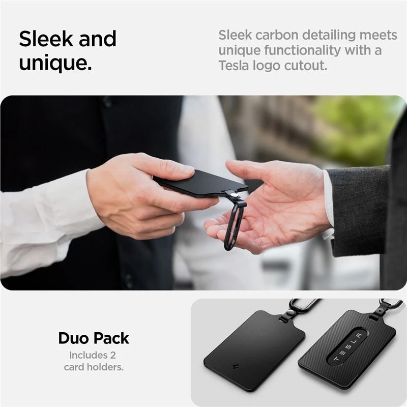 Spigen Tesla Air Fit Kortelių laikiklio dėklas (2 vnt.)
