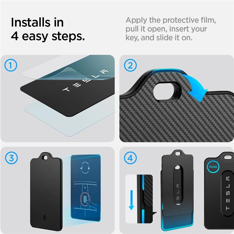 Spigen Tesla Air Fit Kortelių laikiklio dėklas (2 vnt.)