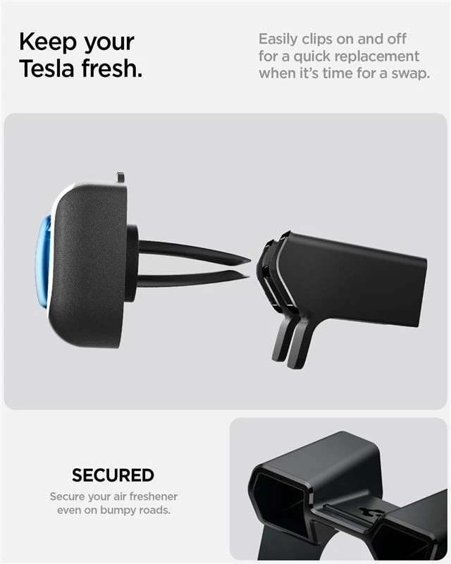 Spigen Tesla oro gaiviklio adapteris, juodas - Tesla Model 3 (2024)/Y(Juniper)