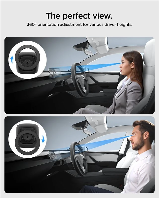 Spigen Tesla Airvent MagSafe laikiklis TAM100, juodas - Tesla Model 3(2024)/Y(Juniper)