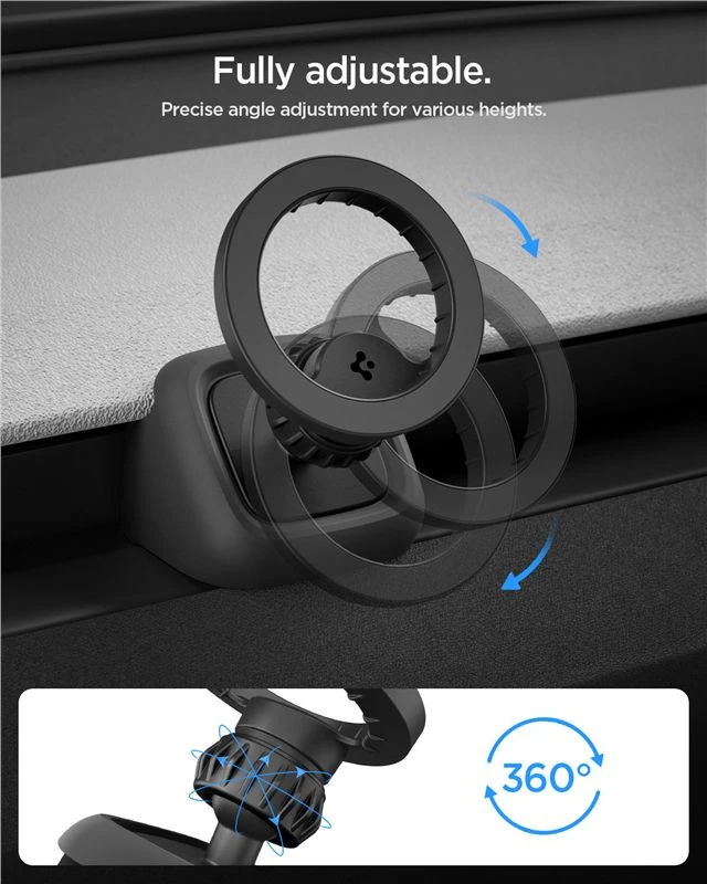 Spigen Tesla Airvent MagSafe laikiklis TAM100, juodas - Tesla Model 3(2024)/Y(Juniper)