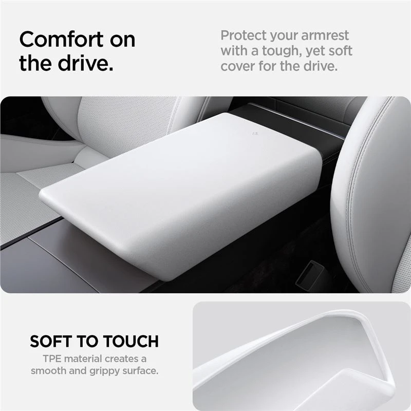 Spigen Tesla porankio dangtelis, baltas - Tesla Model 3 2024