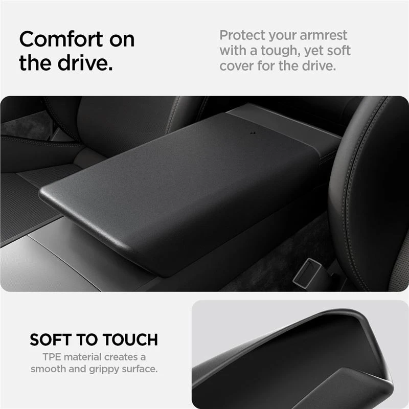 Spigen Tesla porankio dangtelis, juodas - Tesla Model 3 2024
