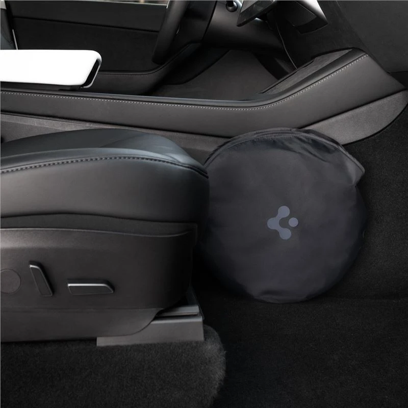 Spigen Tesla automobilio priekinio stiklo saulės skydelis, juodas - Tesla Model S